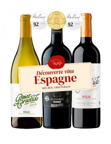 Mix-box Découverte Vins Espagne brillant des détails fins