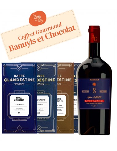 Coffret Gourmand Banyuls et Chocolat Fin de série