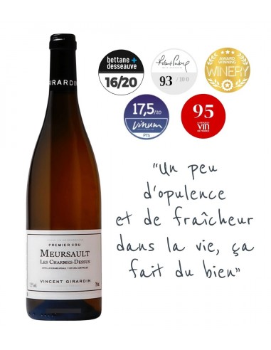 Vincent Girardin, Meursault 1er Cru Charmes Chardonnay 2018 en ligne des produits 