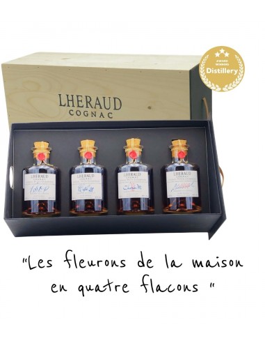 Coffret Dégustation Cognac Lhéraud 4x20cl solde