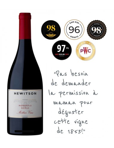 Hewitson, 'Monopole Mother Wine' Shiraz 2020 d'Europe débarque