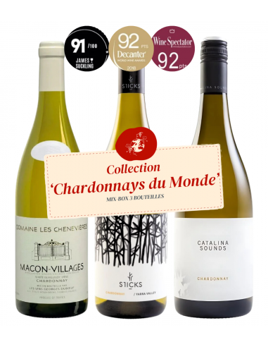 Mix-box Collection Chardonnays du Monde une grave pollution 