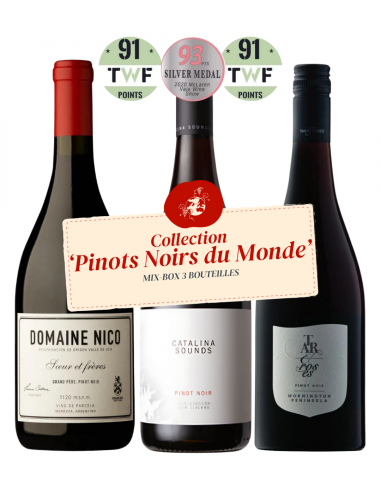 Mix-box Collection Pinots Noir du Monde pas cher chine