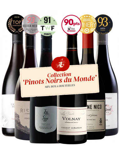 Mix-box Collection Pinots Noirs du Monde (5+1 offerte) Le MVP de beaucoup