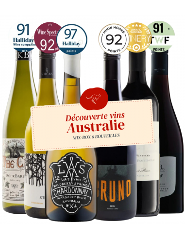 Mix-box Découverte Vins Australie (5+1 offerte) Jusqu'à 80% De Réduction